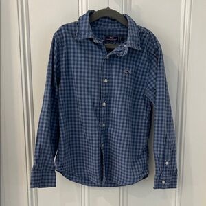Vineyard Vines Boy’s size 7 Navy Plaid Shirt